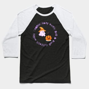 OTHEWORDLY TAILS: CAT AND GHOST, FOREVER MATES! Baseball T-Shirt